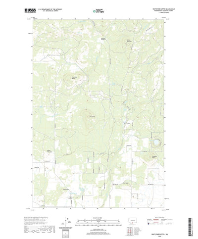 United States Geological Survey White Pine Buttes, WA (2020, 24000-Scale) digital map