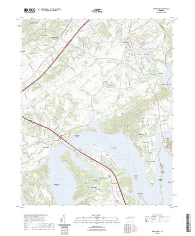 United States Geological Survey White Pine, TN (2022, 24000-Scale) digital map
