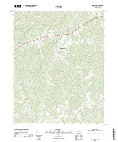 United States Geological Survey White Plains, VA (2022, 24000-Scale) digital map