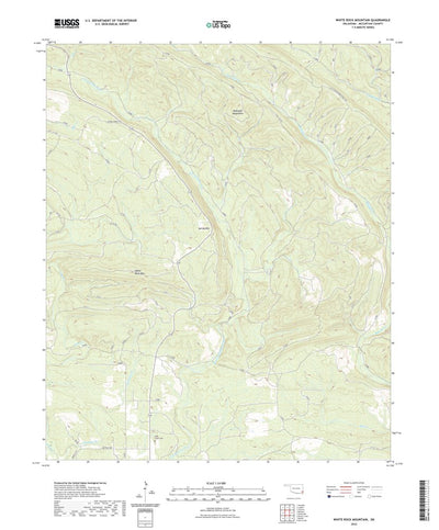 United States Geological Survey White Rock Mountain, OK (2022, 24000-Scale) digital map