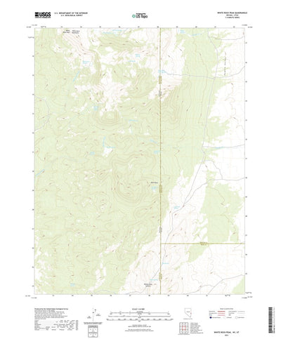 United States Geological Survey White Rock Peak, NV (2021, 24000-Scale) digital map