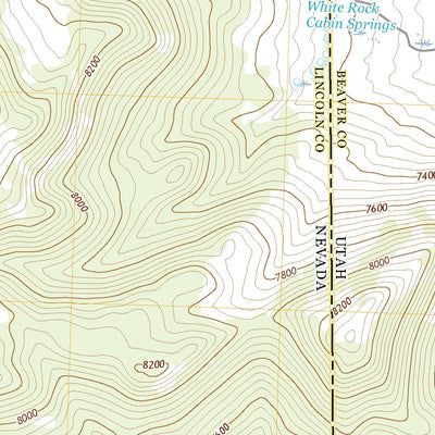 United States Geological Survey White Rock Peak, NV (2021, 24000-Scale) digital map
