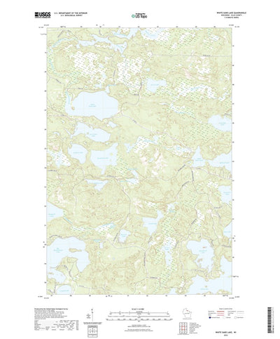 United States Geological Survey White Sand Lake, WI (2022, 24000-Scale) digital map
