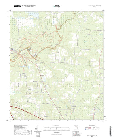 United States Geological Survey White Springs East, FL (2021, 24000-Scale) digital map