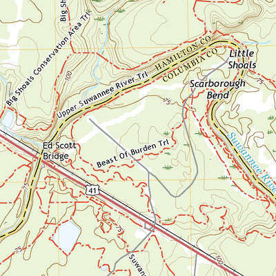 United States Geological Survey White Springs East, FL (2021, 24000-Scale) digital map