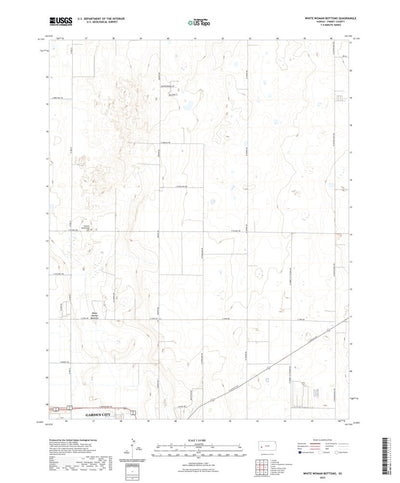 United States Geological Survey White Woman Bottoms, KS (2022, 24000-Scale) digital map