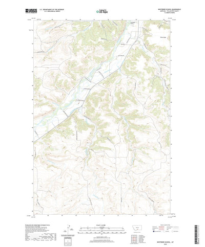 United States Geological Survey Whitebird School, MT (2020, 24000-Scale) digital map