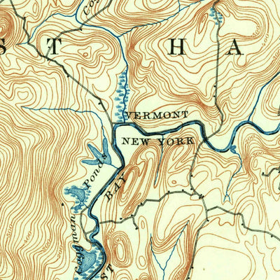 United States Geological Survey Whitehall, NY-VT (1893, 62500-Scale) digital map