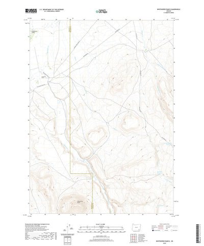 United States Geological Survey Whitehorse Ranch, OR (2020, 24000-Scale) digital map