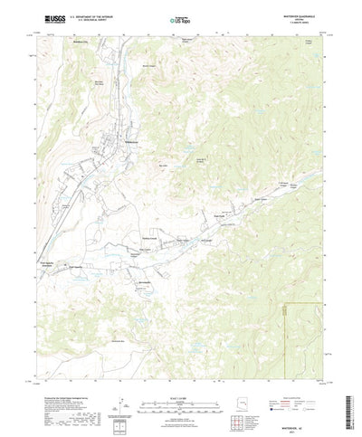 United States Geological Survey Whiteriver, AZ (2021, 24000-Scale) digital map