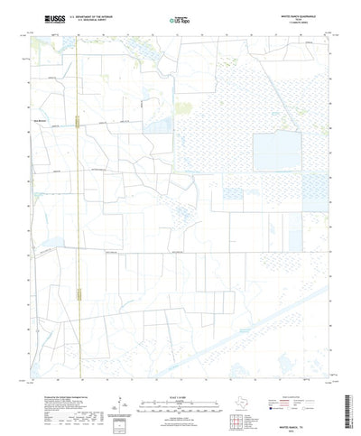 United States Geological Survey Whites Ranch, TX (2022, 24000-Scale) digital map
