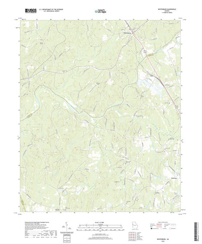 United States Geological Survey Whitesburg, GA (2020, 24000-Scale) digital map