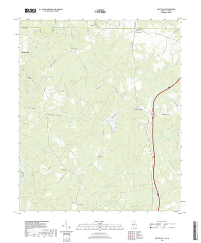 United States Geological Survey Whitesville, GA (2020, 24000-Scale) digital map
