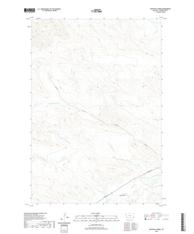 United States Geological Survey Whitetail Creek, MT (2020, 24000-Scale) digital map