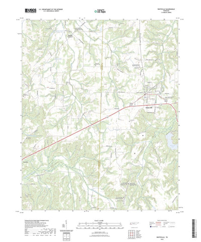 United States Geological Survey Whiteville, TN (2022, 24000-Scale) digital map