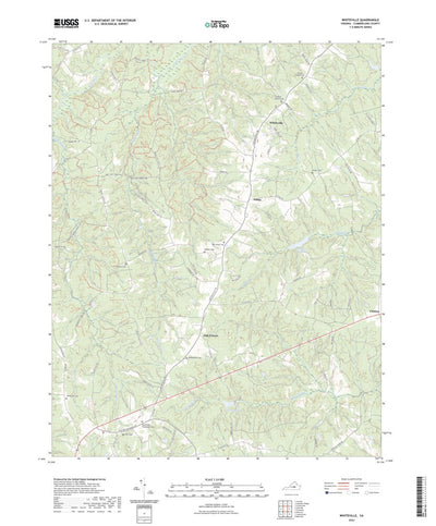 United States Geological Survey Whiteville, VA (2022, 24000-Scale) digital map