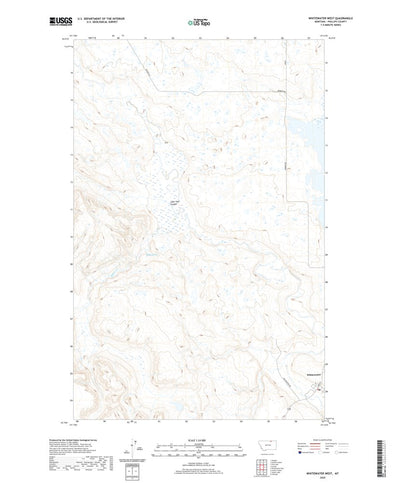 United States Geological Survey Whitewater West, MT (2020, 24000-Scale) digital map