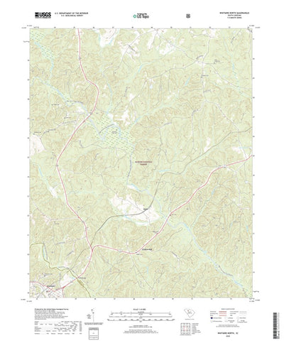 United States Geological Survey Whitmire North, SC (2020, 24000-Scale) digital map