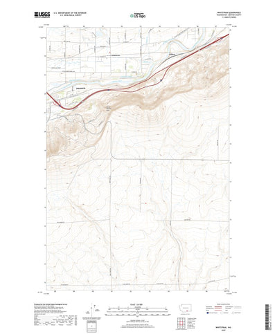 United States Geological Survey Whitstran, WA (2020, 24000-Scale) digital map