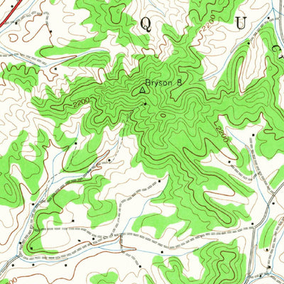 United States Geological Survey Whittier, NC (1940, 24000-Scale) digital map