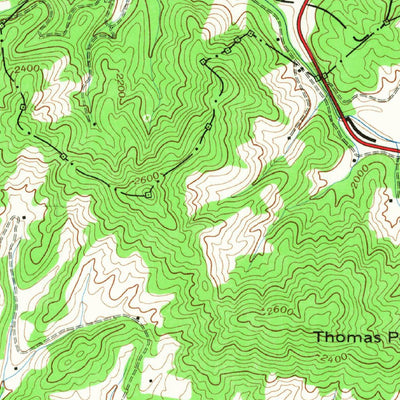 United States Geological Survey Whittier, NC (1940, 24000-Scale) digital map