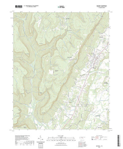 United States Geological Survey Whitwell, TN (2022, 24000-Scale) digital map