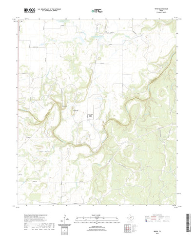 United States Geological Survey Whon, TX (2022, 24000-Scale) digital map