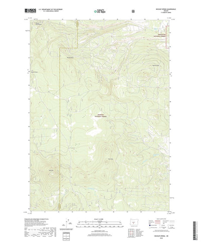 United States Geological Survey Wickiup Spring, OR (2020, 24000-Scale) digital map