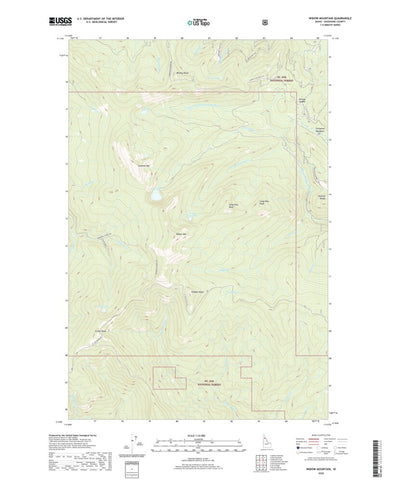 United States Geological Survey Widow Mountain, ID (2020, 24000-Scale) digital map