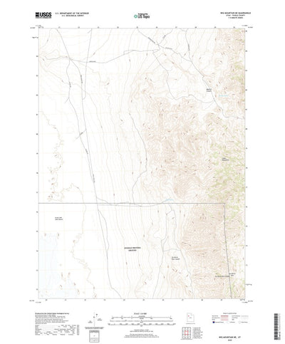 United States Geological Survey Wig Mountain NE, UT (2020, 24000-Scale) digital map