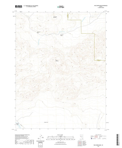 United States Geological Survey Wild Horse Basin, NV (2021, 24000-Scale) digital map
