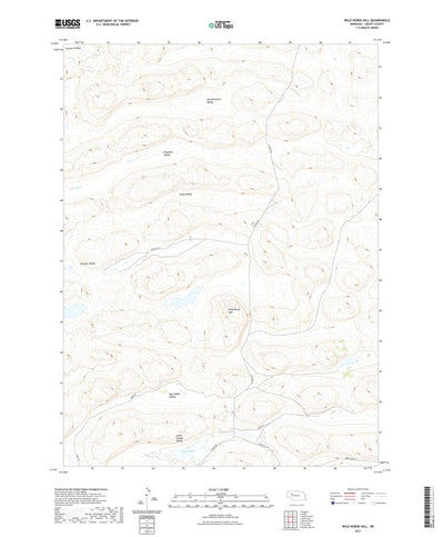 United States Geological Survey Wild Horse Hill, NE (2021, 24000-Scale) digital map