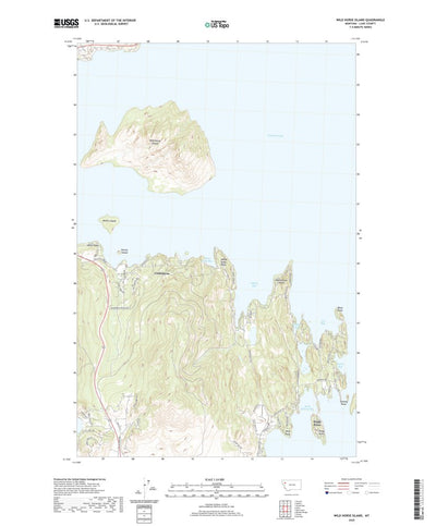 United States Geological Survey Wild Horse Island, MT (2020, 24000-Scale) digital map