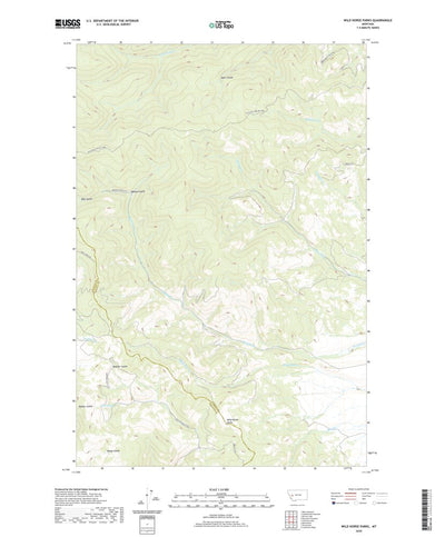United States Geological Survey Wild Horse Parks, MT (2020, 24000-Scale) digital map