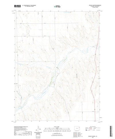 United States Geological Survey Wildcat Canyon, CO (2022, 24000-Scale) digital map
