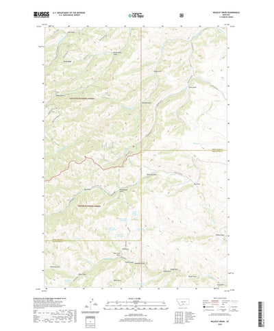 United States Geological Survey Wildcat Draw, MT (2020, 24000-Scale) digital map