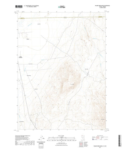 United States Geological Survey Wilder Creek Ranch, NV (2021, 24000-Scale) digital map
