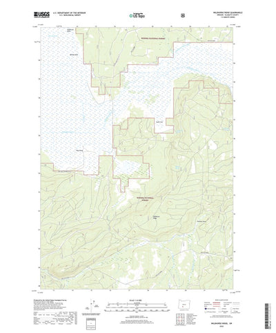 United States Geological Survey Wildhorse Ridge, OR (2020, 24000-Scale) digital map