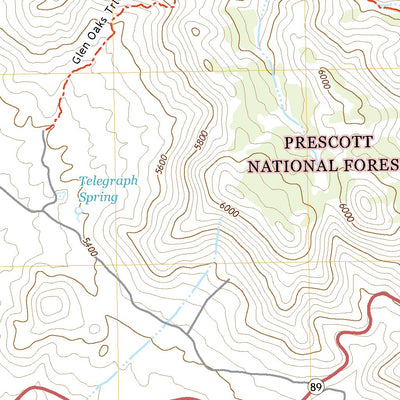 United States Geological Survey Wilhoit, AZ (2021, 24000-Scale) digital map