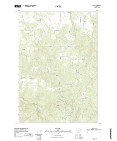 United States Geological Survey Wilhoit, OR (2020, 24000-Scale) digital map