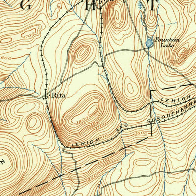 United States Geological Survey Wilkes Barre, PA (1891, 62500-Scale) digital map