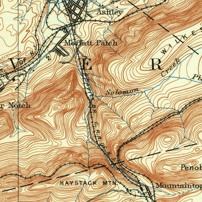 United States Geological Survey Wilkes Barre, PA (1891, 62500-Scale) digital map