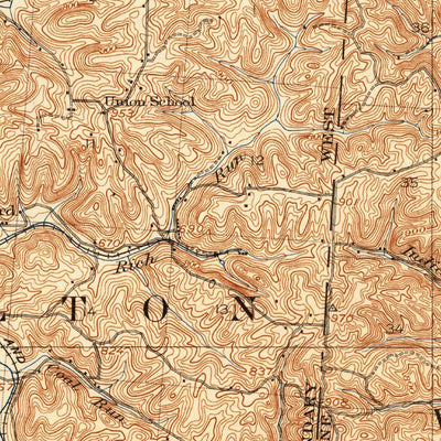 United States Geological Survey Wilkesville, OH (1908, 62500-Scale) digital map