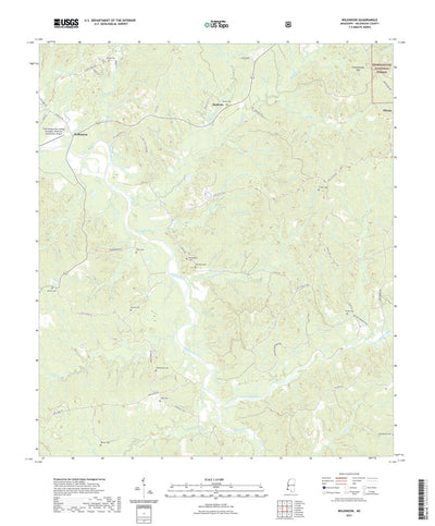 United States Geological Survey Wilkinson, MS (2021, 24000-Scale) digital map