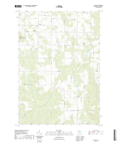 United States Geological Survey Willard, WI (2022, 24000-Scale) digital map