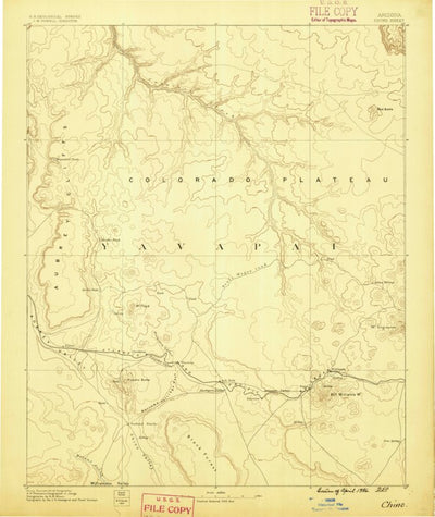 United States Geological Survey Williams E, AZ (1886, 250000-Scale) digital map