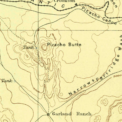 United States Geological Survey Williams E, AZ (1891, 250000-Scale) digital map