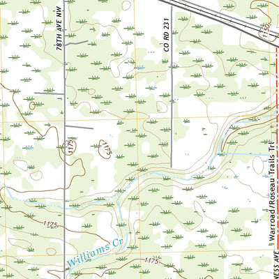 United States Geological Survey Williams, MN (2022, 24000-Scale) digital map