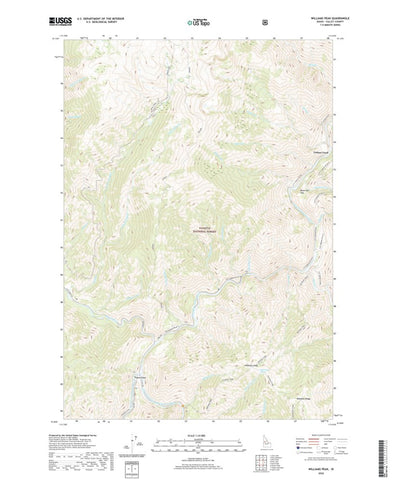 United States Geological Survey Williams Peak, ID (2020, 24000-Scale) digital map