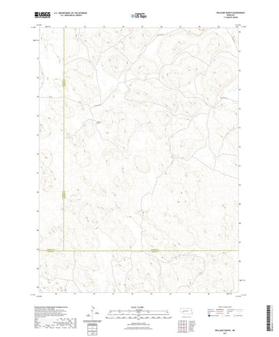 United States Geological Survey Williams Ranch, NE (2021, 24000-Scale) digital map